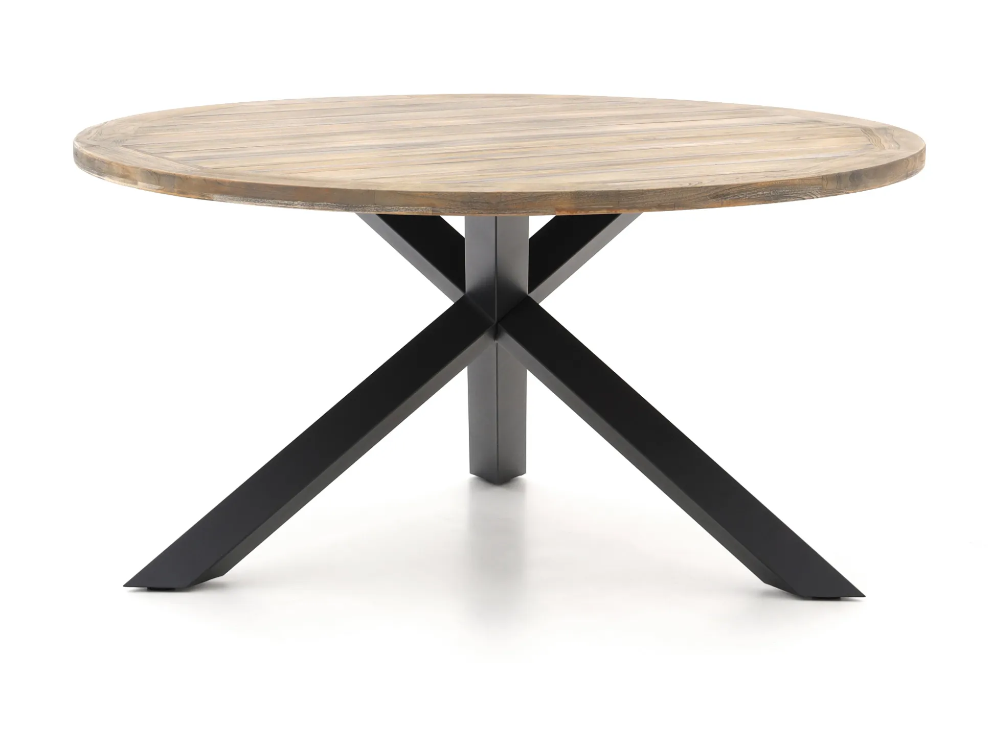 Manifesto Villongo/ROUGH-Y ø150cm dining tuinset 7-delig stapelbaar