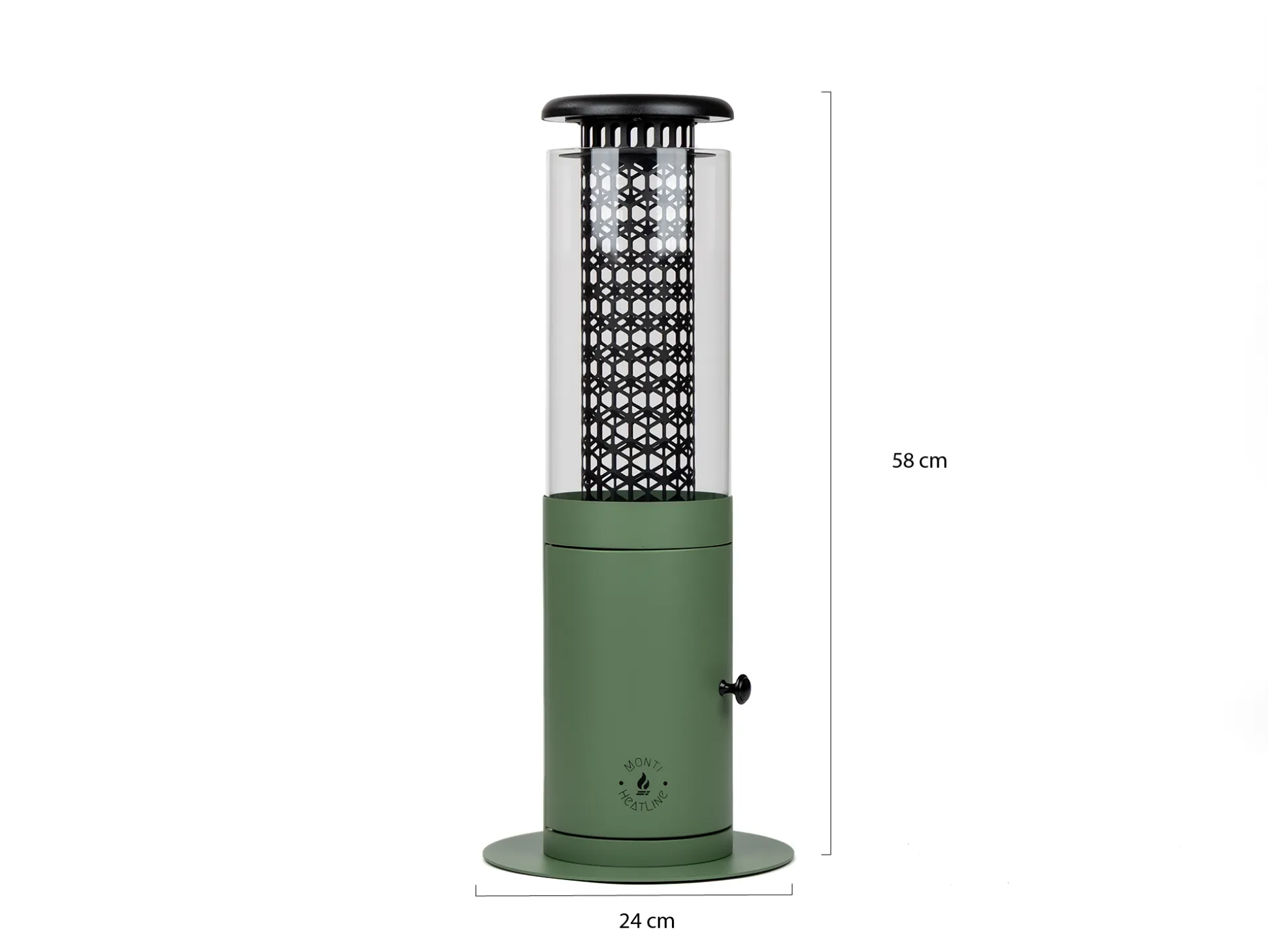 Monti HeatLine Ember pellet terrasverwarmer ø24cm (h: 58cm)