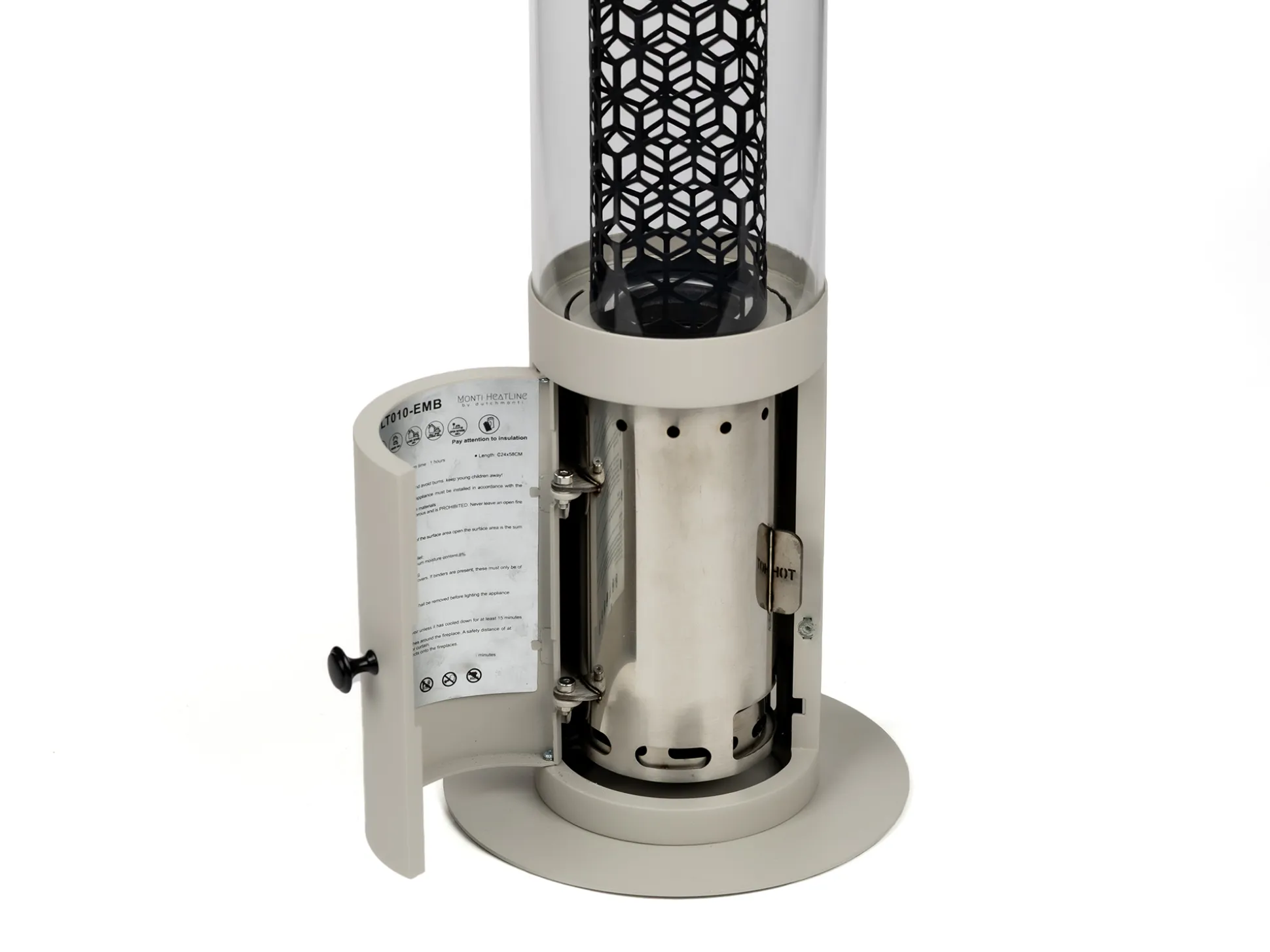 Monti HeatLine Ember pellet terrasverwarmer ø24cm (h: 58cm)