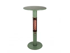 Monti HeatLine Vibe bartafel met terrasverwarmer 1500W ø60cm (h: 110cm)