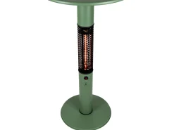 Monti HeatLine Vibe bartafel met terrasverwarmer 1500W ø60cm (h: 110cm)