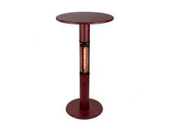 Monti HeatLine Vibe bartafel met terrasverwarmer 1500W ø60cm (h: 110cm)