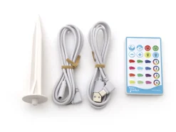 New Garden Lola slim staande buitenlamp led solar oplaadbaar dimbaar ø 28cm (h: 119cm)