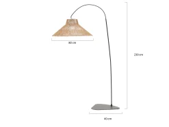 New Garden Niza staande buitenlamp led oplaadbaar dimbaar ø80cm (h: 230cm)