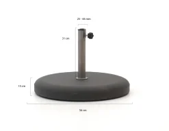 Parasolvoet 40kg beton