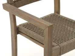 ROUGH-Batang Rope/ROUGH-X 100cm dining tuinset 3-delig stapelbaar