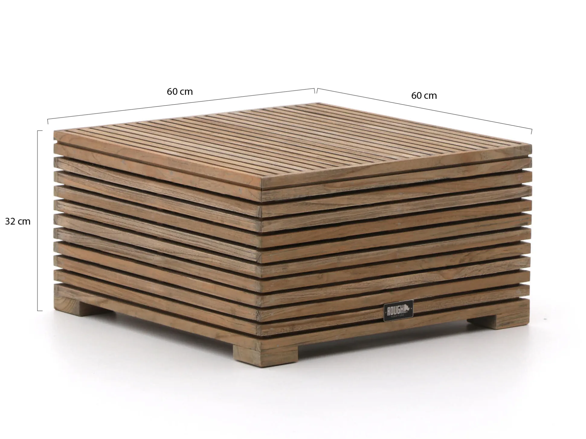 ROUGH-C bijzet tuintafel 60x60x32cm