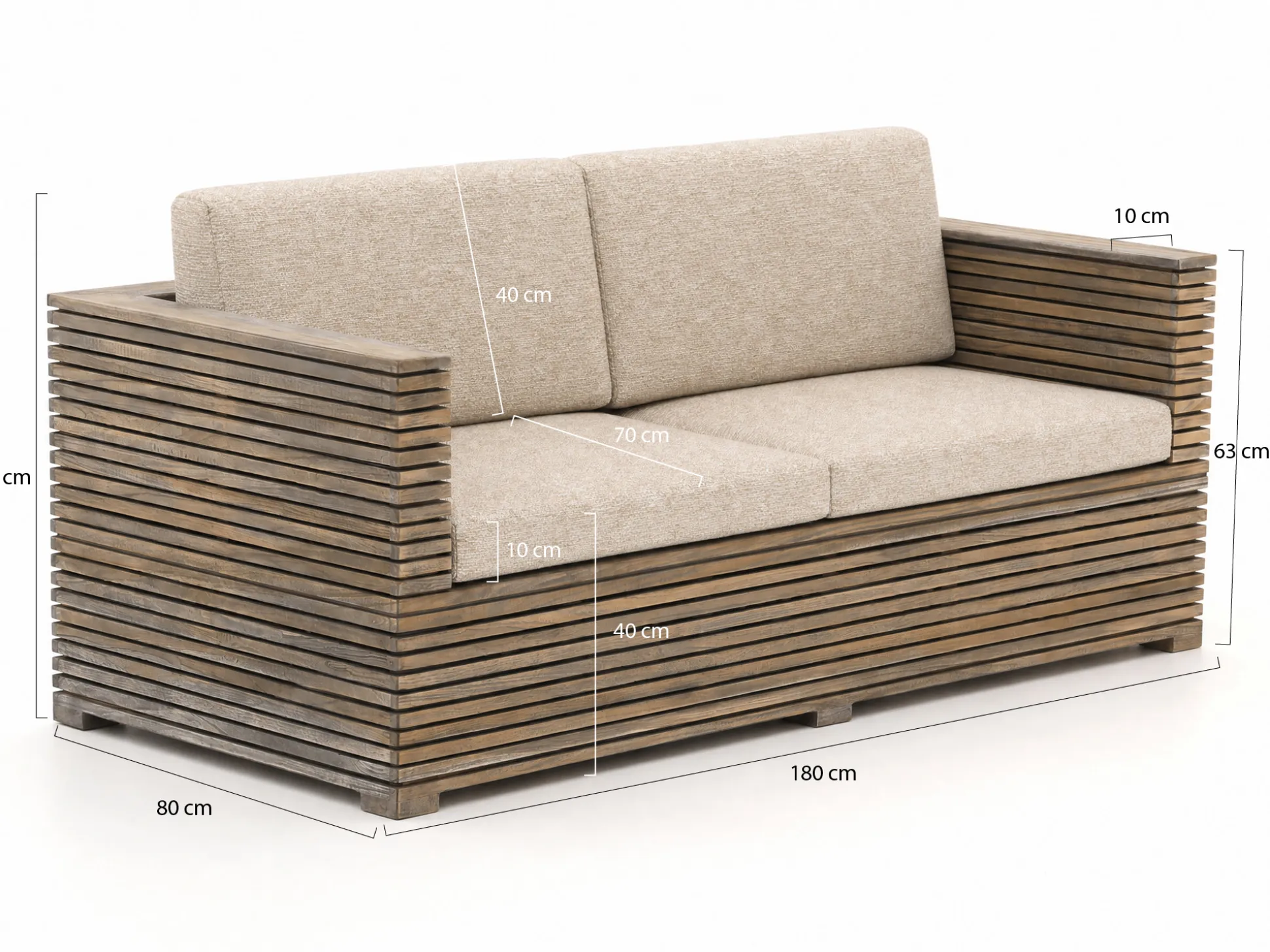 ROUGH-C lounge tuinbank 180cm