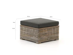 ROUGH-C lounge voetenbank 60x60cm