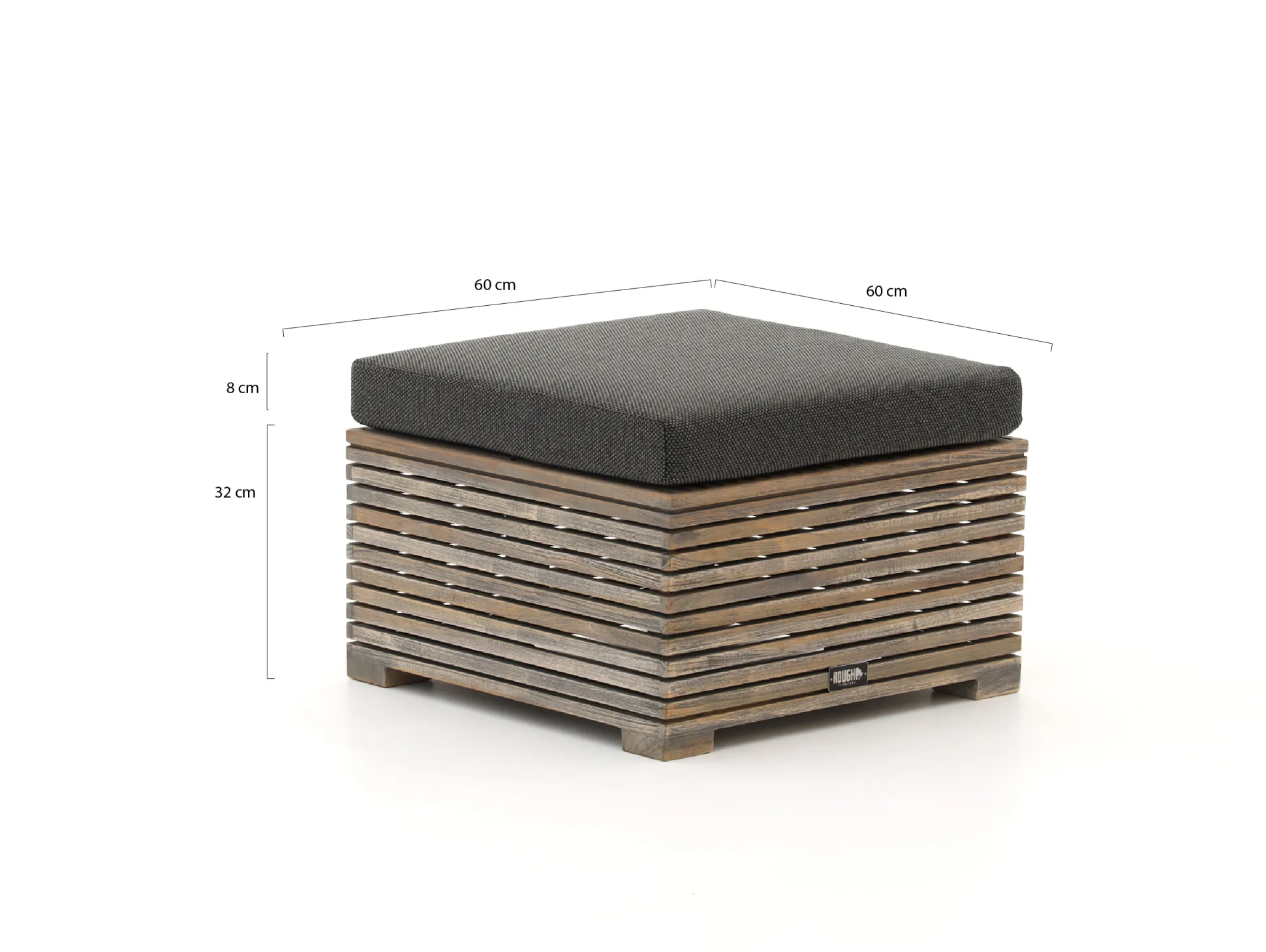 ROUGH-C lounge voetenbank 60x60cm