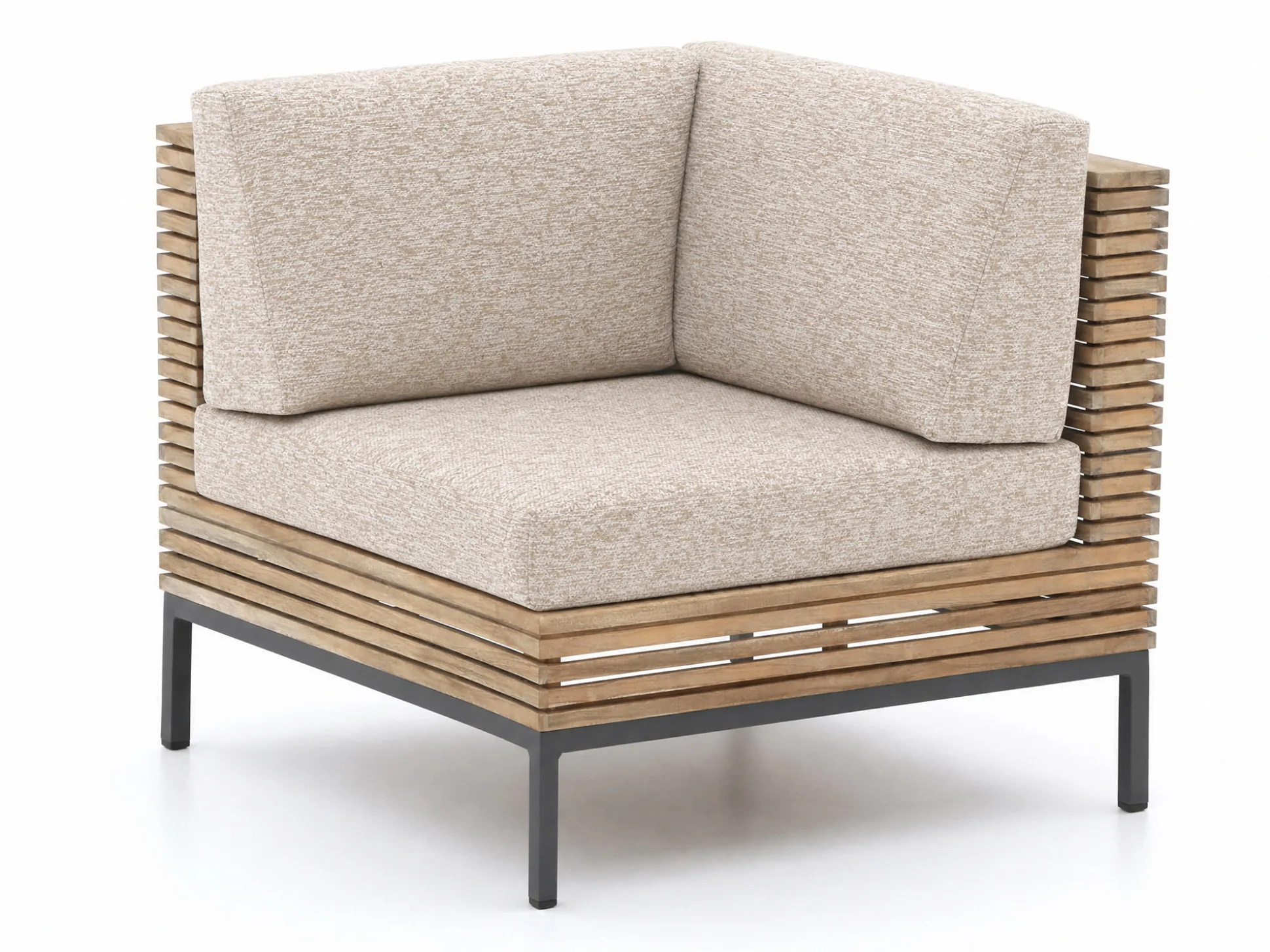 ROUGH-D hoek loungeset 4-delig 5-zits