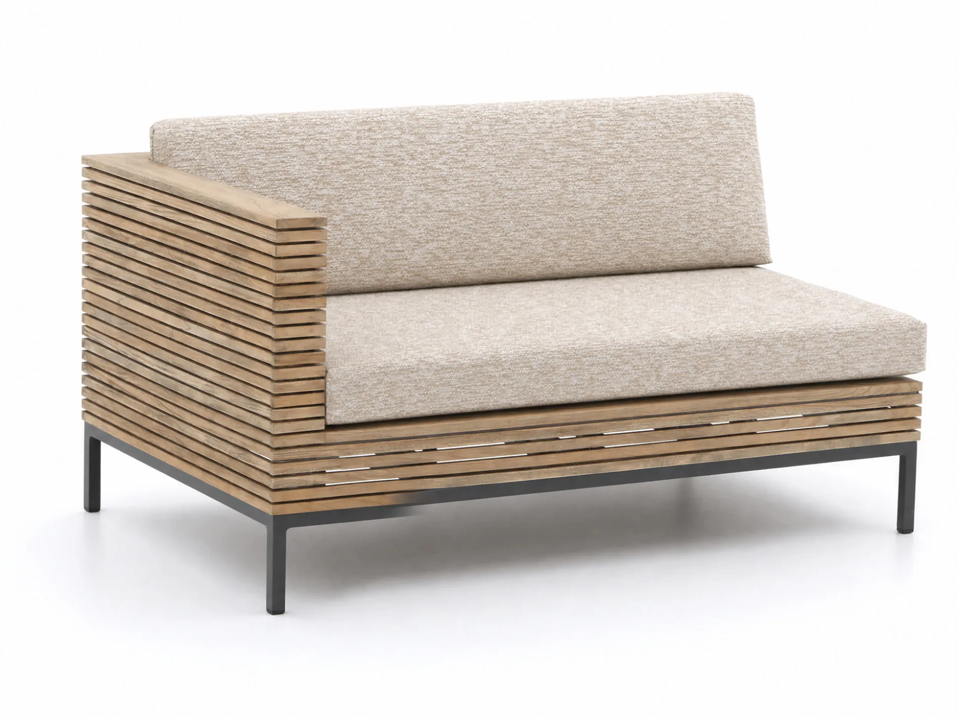 ROUGH-D hoek loungeset 4-delig 5-zits