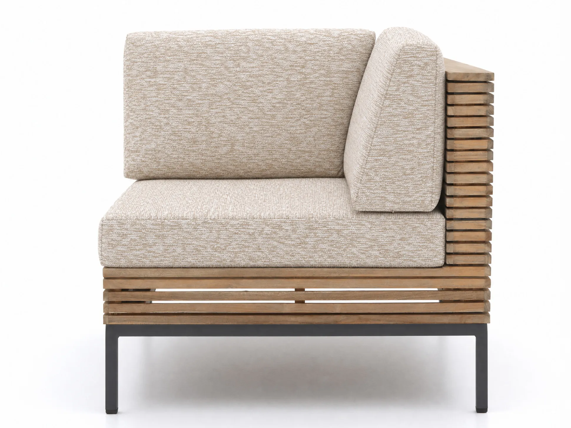 ROUGH-D hoek loungeset 4-delig 5-zits