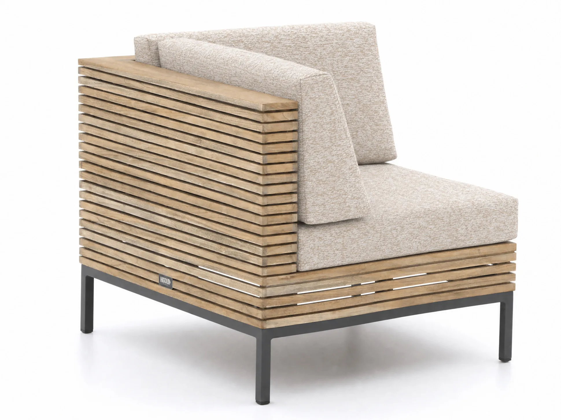 ROUGH-D hoek loungeset 4-delig 5-zits