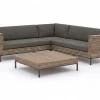 ROUGH-D hoek loungeset 4-delig 5-zits