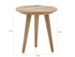ROUGH-K bijzet tuintafel ø 40cm