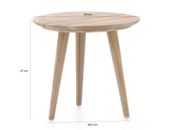 ROUGH-K bijzet tuintafel ø 50cm
