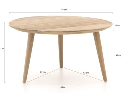 ROUGH-K lounge tuintafel ø 85cm