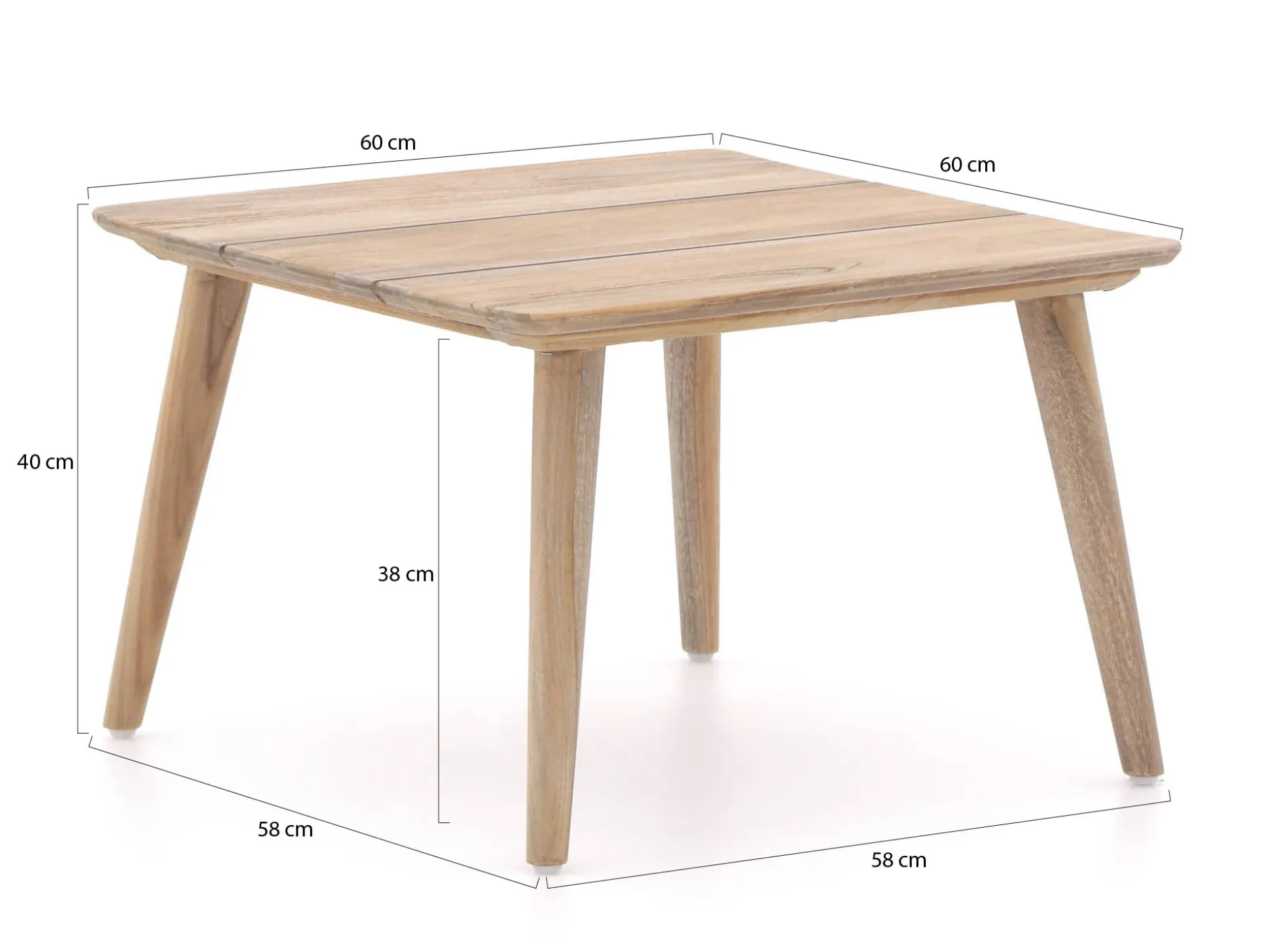 ROUGH-K lounge tuintafel 60x60x40cm