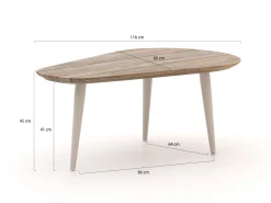 ROUGH-K lounge tuintafel 66x116x45cm