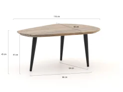 ROUGH-K lounge tuintafel 66x116x45cm