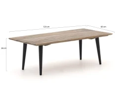 ROUGH-K lounge tuintafel 120x60x40cm