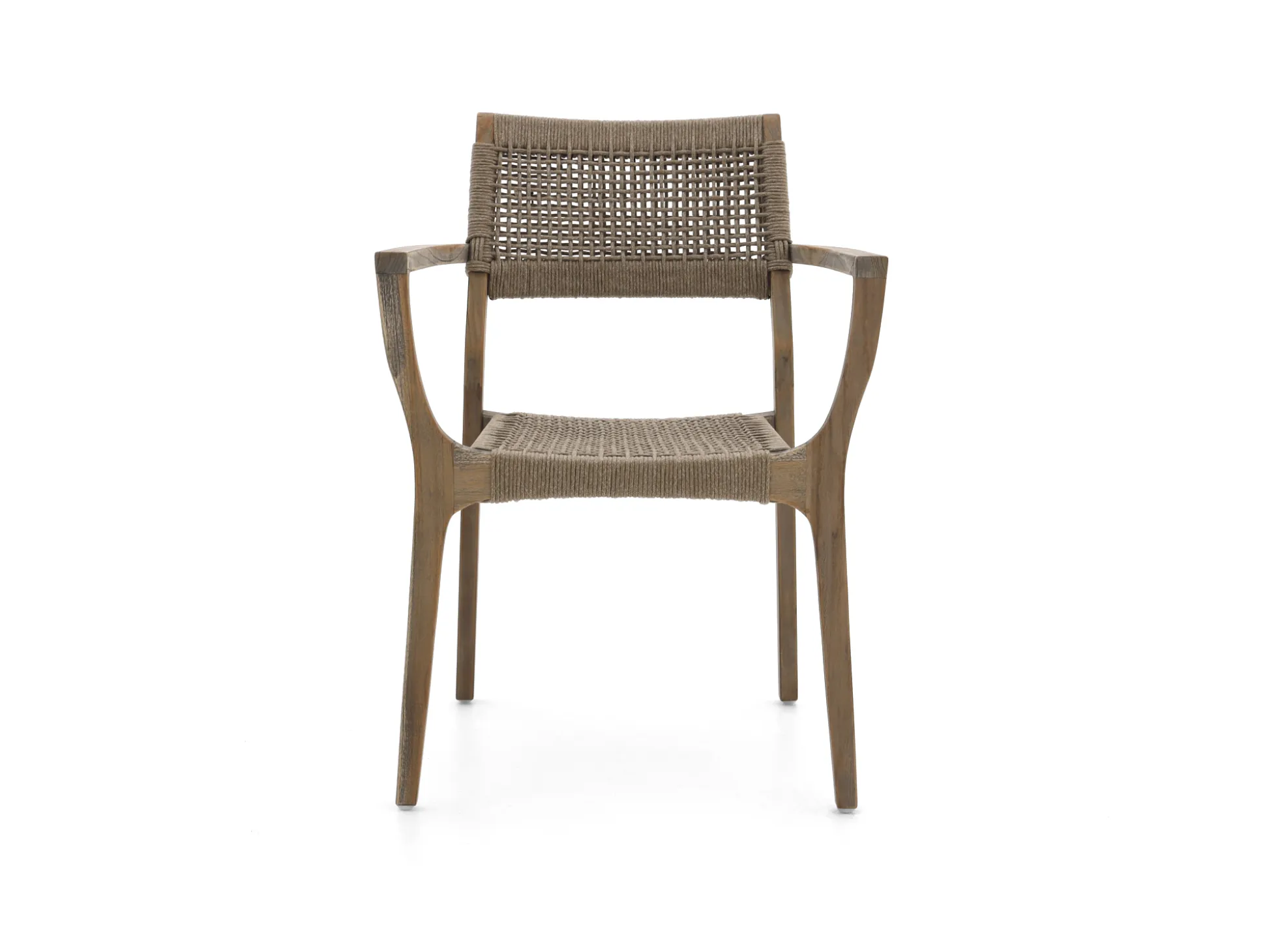 ROUGH-L Rope/ROUGH-S 160cm dining tuinset 5-delig stapelbaar