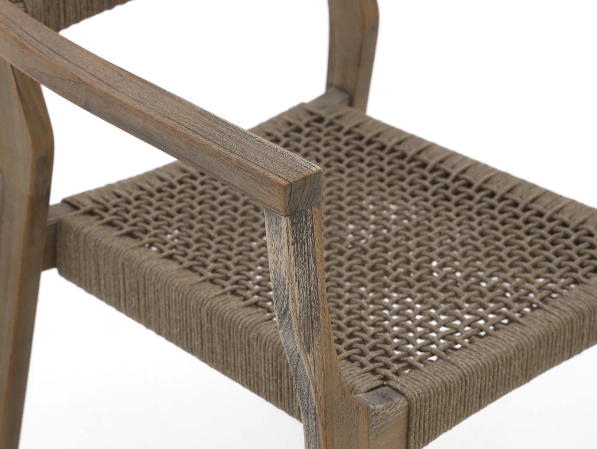 ROUGH-L Rope/ROUGH-S 160cm dining tuinset 5-delig stapelbaar