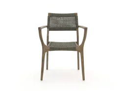ROUGH-L Rope/ROUGH-S 90cm dining tuinset 3-delig stapelbaar