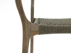 ROUGH-L Rope/ROUGH-S 90cm dining tuinset 3-delig stapelbaar