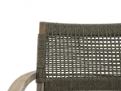 ROUGH-L Rope/ROUGH-S 160cm dining tuinset 5-delig stapelbaar