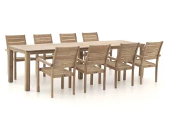 ROUGH-S 300cm dining tuinset 9-delig stapelbaar