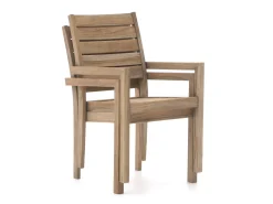 ROUGH-S 220cm dining tuinset met bank 5-delig stapelbaar