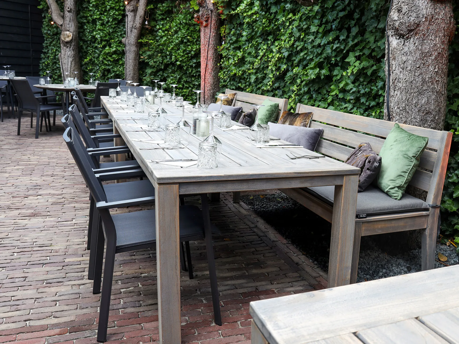 ROUGH-S dining tuinbank 190x45cm