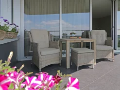 ROUGH-S dining tuinset 90cm 5-delig stapelbaar