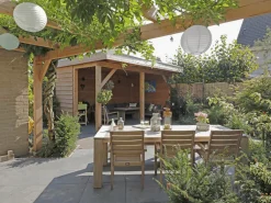 ROUGH-S/ROUGH-X 240cm dining tuinset 7-delig stapelbaar