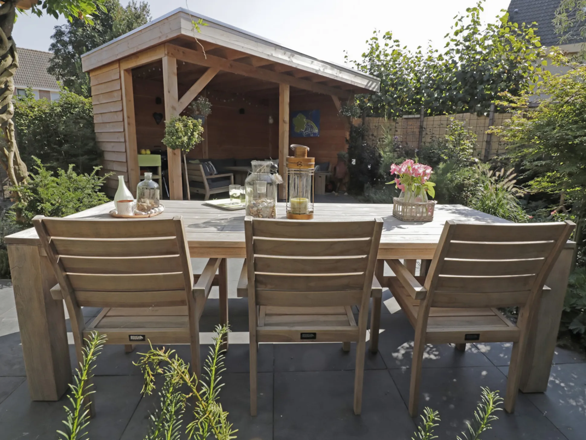 ROUGH-S/ROUGH-X 240cm dining tuinset 7-delig stapelbaar