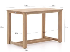 ROUGH-X bartafel 135x80x105cm