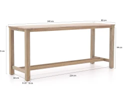 ROUGH-X 240cm barset 9-delig