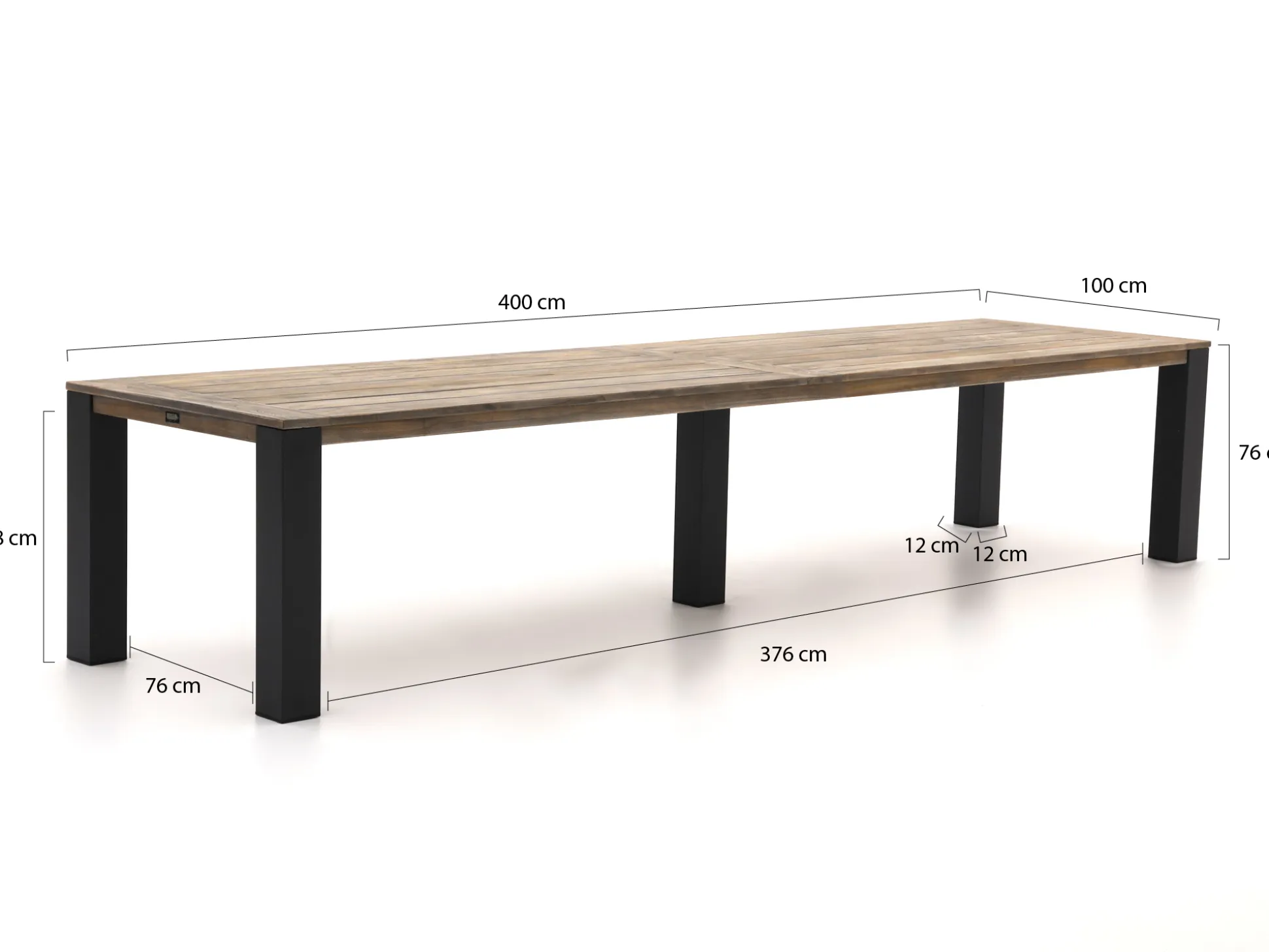 ROUGH-X dining tuintafel 400x100x76cm