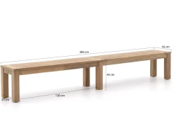 ROUGH-X picknickbank 285x42x45cm