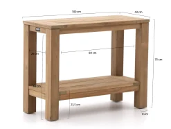 ROUGH-X sidetable 100x42x75cm
