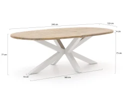 ROUGH-Y Ellips dining tuintafel 240x120cm