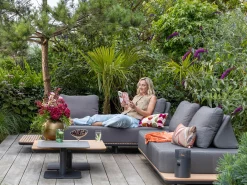 Rugleuning incl. kussen t.b.v. Bellagio San Lupo lounge tuinbank 2-zits links/rechts 253cm