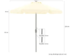 Shadowline Aruba parasol ø 250cm