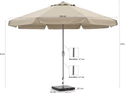 Shadowline Aruba parasol ø 350cm