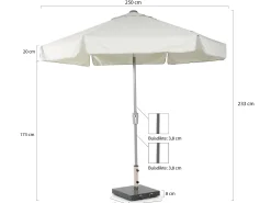 Shadowline Aruba parasol ø 250cm