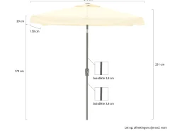 Shadowline Aruba parasol 210x150cm