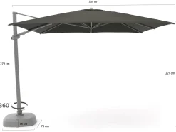 Shadowline Austin zweefparasol 300x300cm
