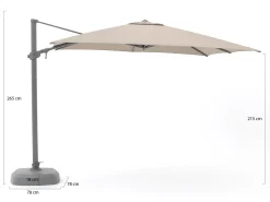 Shadowline Austin zweefparasol 300x300cm